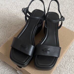 Coach Elegant Black Women's Sandals